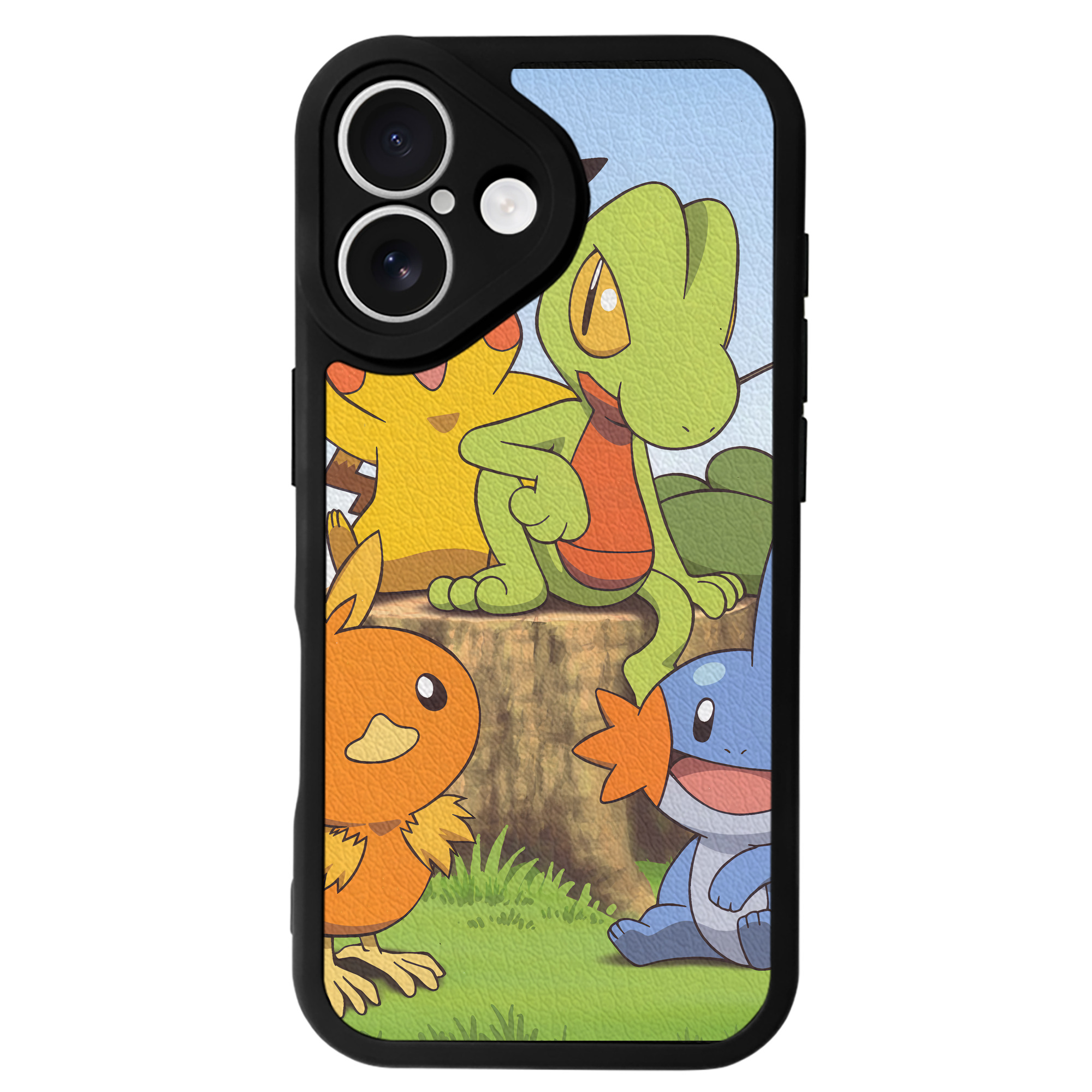 （画像用） ポケットモンスター Pokémon 【iPhone 16シリーズ対応】シリコンスマホケース（レザー調） 材質：シリコン